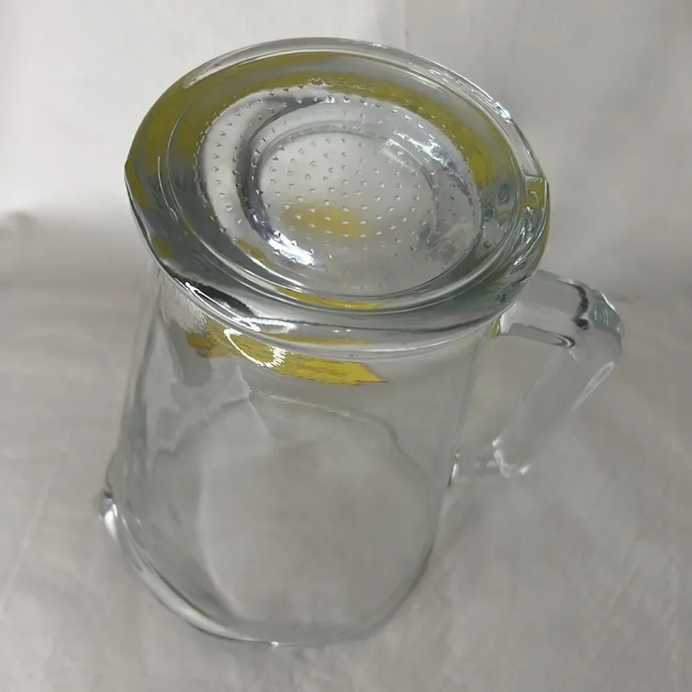 Rusty Trombone Tavern Glass Beer Pitcher Good Times Friends Cold Beer Home Bar